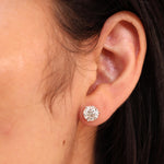 4.00tcw Diamond Stud Trinity Earrings