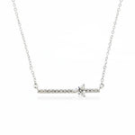 Triangle Diamond Bar Necklace