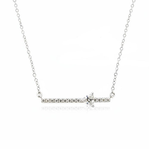 Triangle Diamond Bar Necklace
