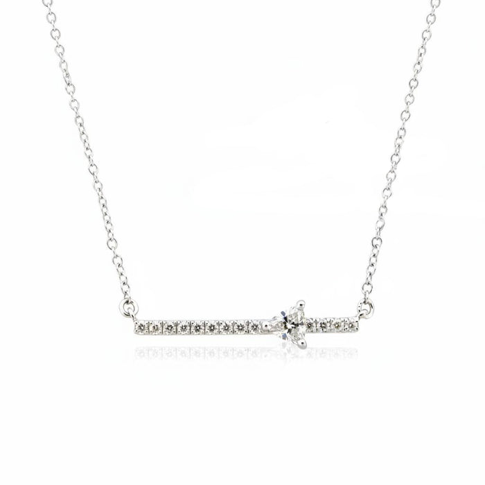 Triangle Diamond Bar Necklace