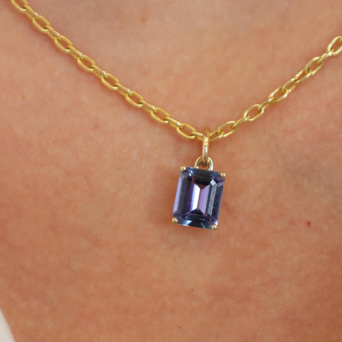 Tanzanite Necklace Charm