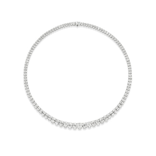 20.77tcw Diamond Tennis Necklace