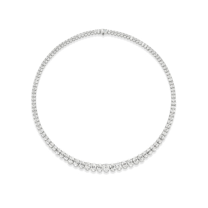 20.77tcw Diamond Tennis Necklace