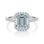 Essex Pavé Halo Engagement Ring Setting