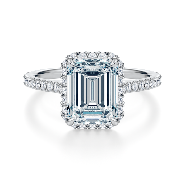 Essex Pavé Halo Engagement Ring Setting
