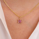 Pink Tourmaline Charm