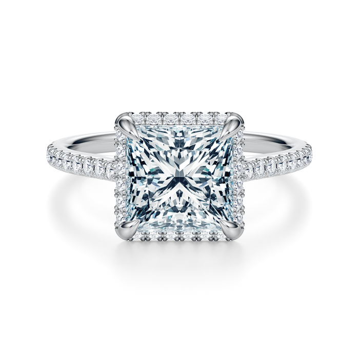 Essex Pavé Halo Engagement Ring Setting