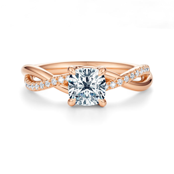 Spring Pavé Engagement Ring Setting