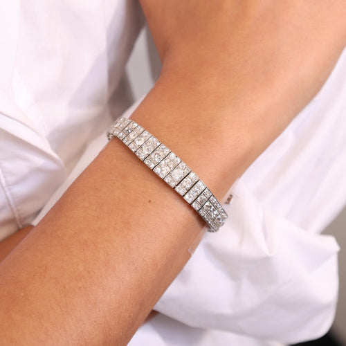 Old European Cut Diamond Bracelet Image 2