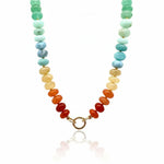 Opal and Semi Precious Bead Strand Necklace