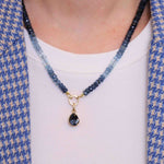 Aquamarine Bead Strand Necklace