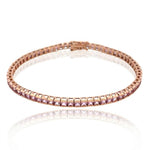 Pink Sapphire Tennis Bracelet