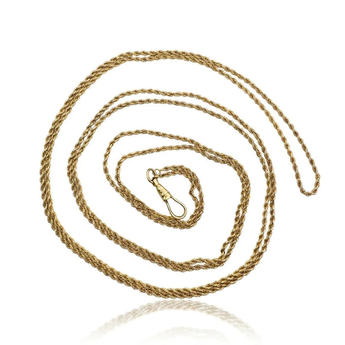 Twisted Rope Chain with Dog Clip