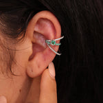 Emerald Ear Cuff