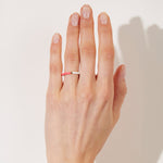 Neon Pink & White Candy Lacquer Band