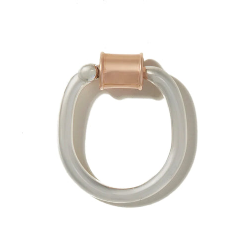 Two-Tone Rose Gold Trundle Lock Ring