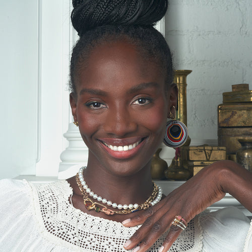 Two-Tone Yellow Gold Trundle Lock Ring Image 2