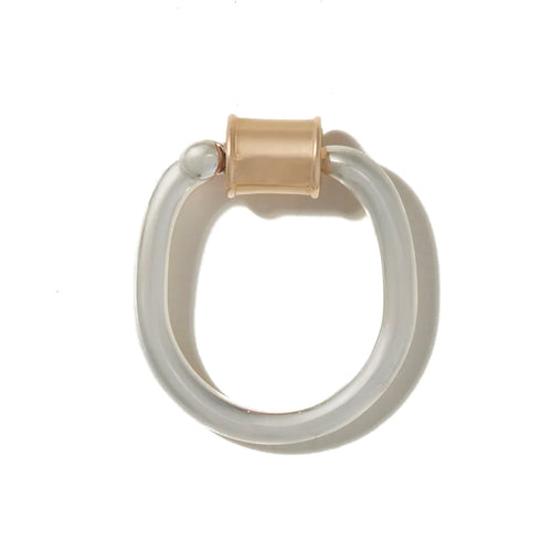 Two-Tone Yellow Gold Trundle Lock Ring