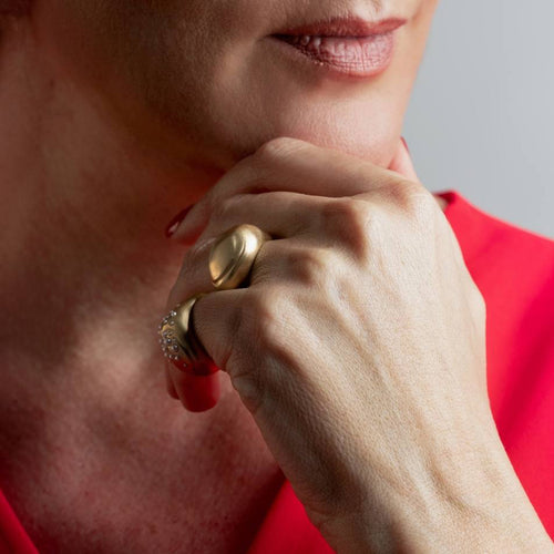 Drop Pure Oval Ring Image 2