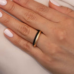 Black Lacquer Enamel Band