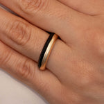 Black Lacquer Enamel Band