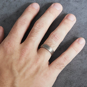 6mm Mokume Gane Maple Wedding Band Image 2