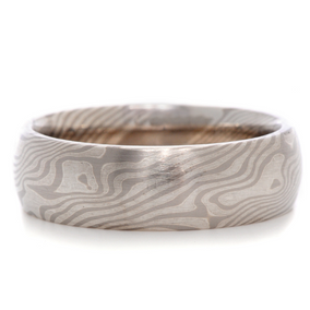 7mm Mokume Gane Maple Wedding Band