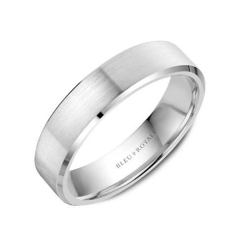 5.5mm Beveled Wedding Band
