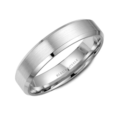 5mm Beveled Edge Wedding Band