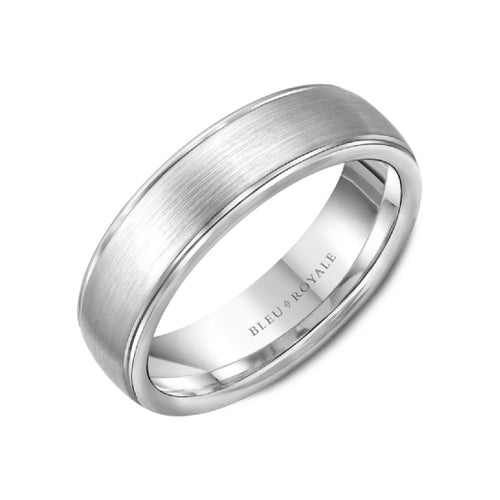 6.5mm Grooved Edge Wedding Band