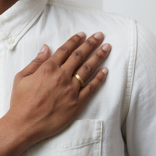 4.5mm Domed Wedding Band Image 2