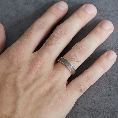 6mm Meterorite Sirius Wedding Band Image 2