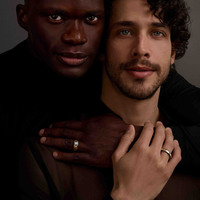 6mm Black Diamond Wedding Band