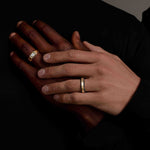 6mm Black Diamond Wedding Band