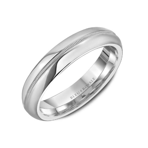 5mm Legacy Coin Edge Center Wedding Band