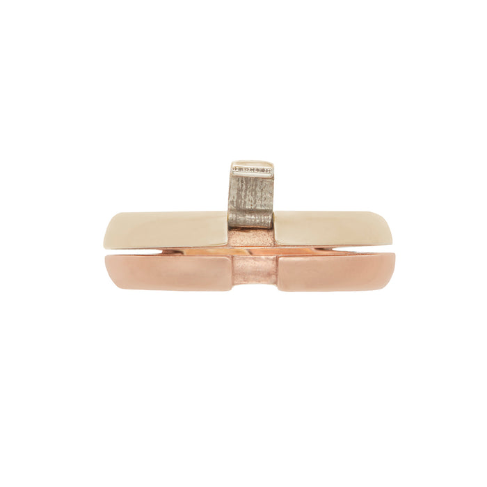Medium Rose and Yellow Gold DiMe Ring