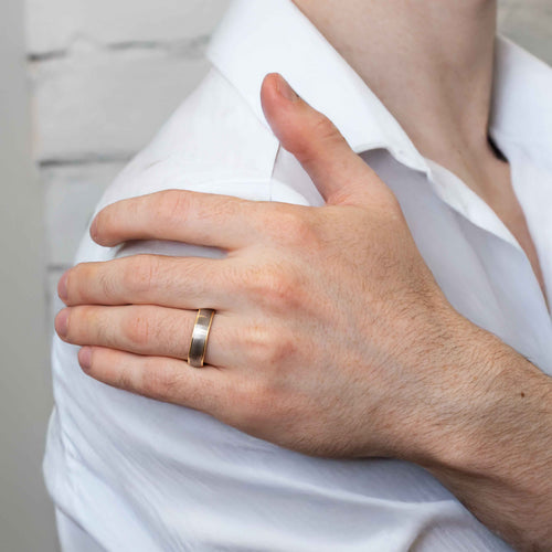 6mm Two-Tone Legacy Wedding Band Image 2