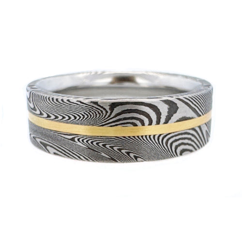 7mm Supernova Damascus Wedding Band