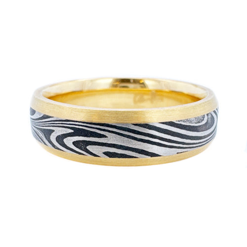 6mm Kona Damascus Wedding Band