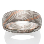 6mm Mokume Gane Wedding Band