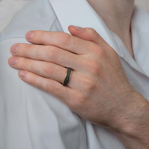 6mm Damascus Shotgun Barrel Wedding Band Image 2