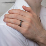 6mm Damascus Shotgun Barrel Wedding Band