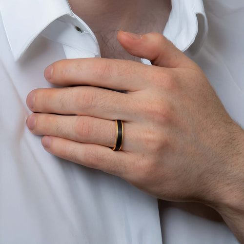 5mm Carbon Fiber Wedding Band Image 2