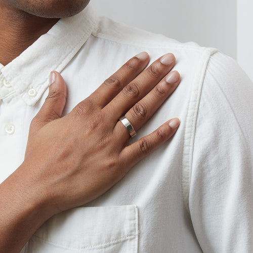 Walker Flat Wedding Band Image 2