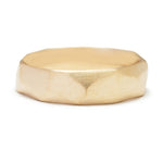 Soft Facets Wedding Band