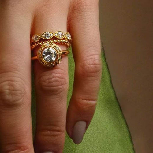 Small Lara Twisted Wedding Band Image 2