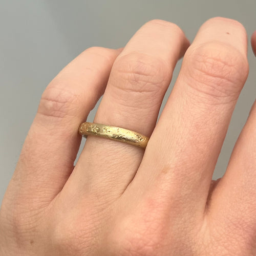 3.5mm Textured Matte Wedding Band Image 2