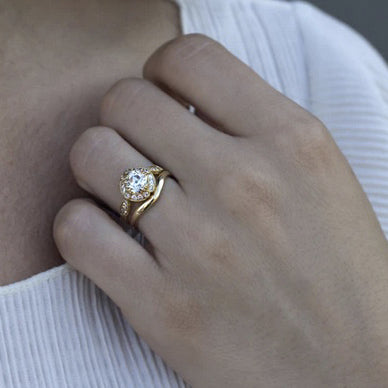 G.St Grace Curved Wedding Band Image 2