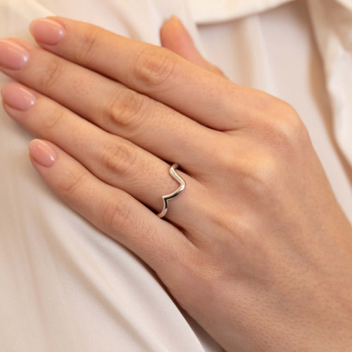 Canal Wave Wedding Band Image 2