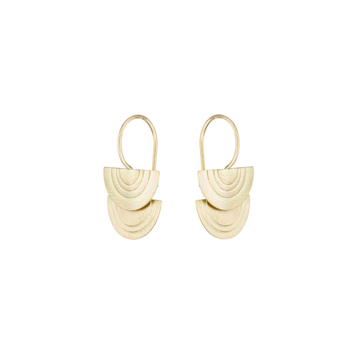 Sun Halo Drop Earrings